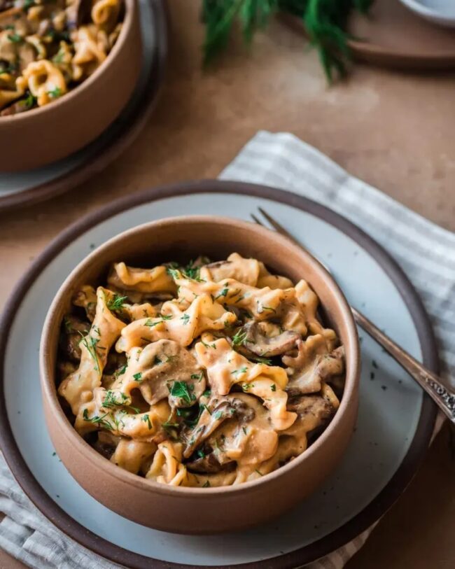 Cremini Mushroom Stroganoff