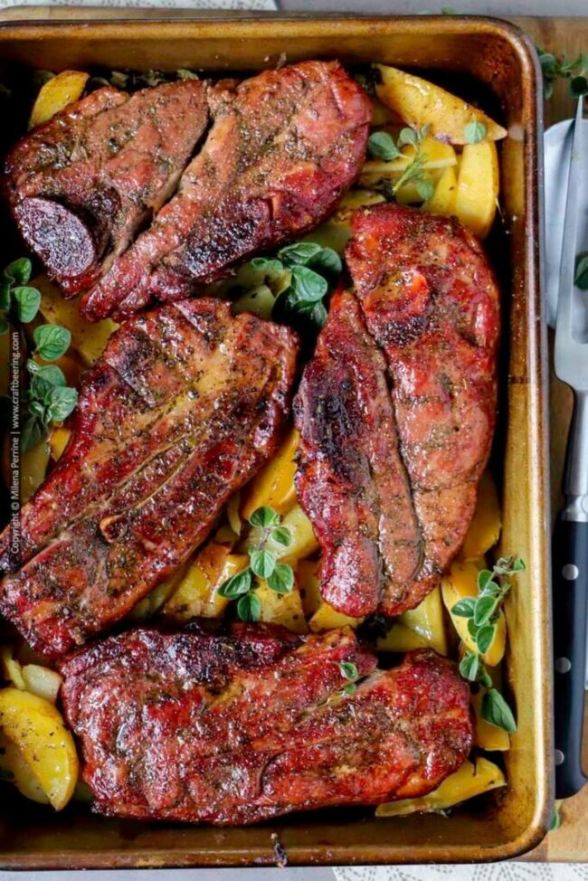 Hickory Smoked Lamb Chops