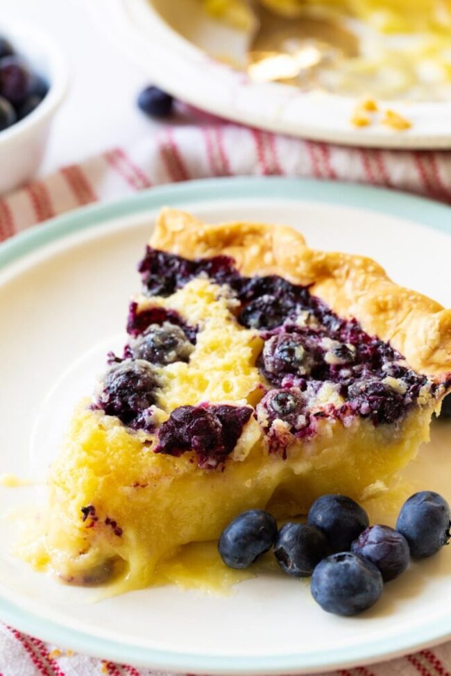 Buttermilk Blueberry Pie