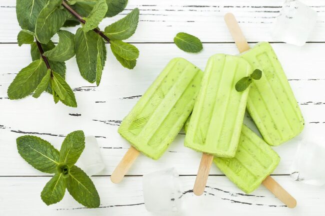 Matcha Green Tea Popsicles