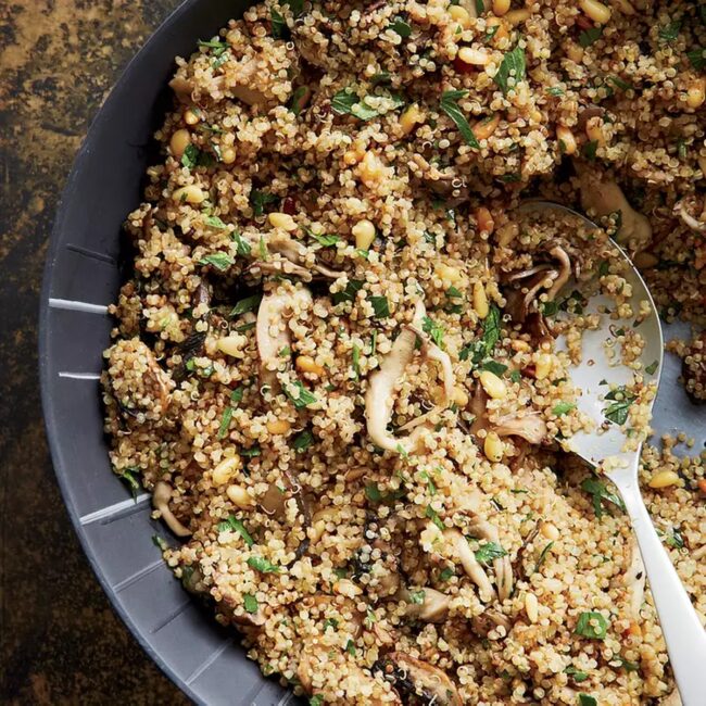 Baby Bella Mushroom and Quinoa Salad