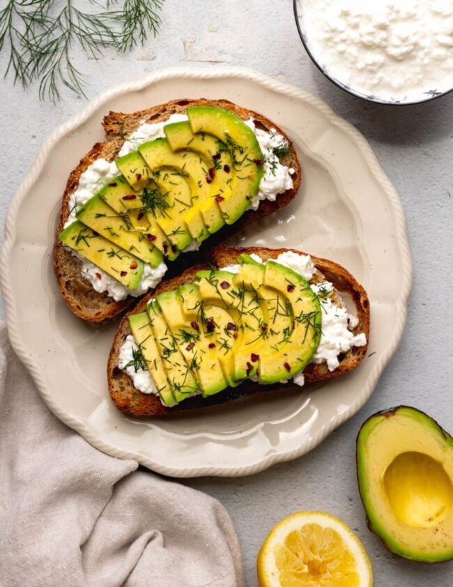 Cottage Cheese and Avocado Toast