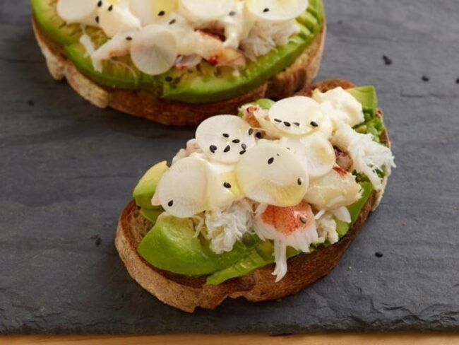 Crab and Avocado Toast