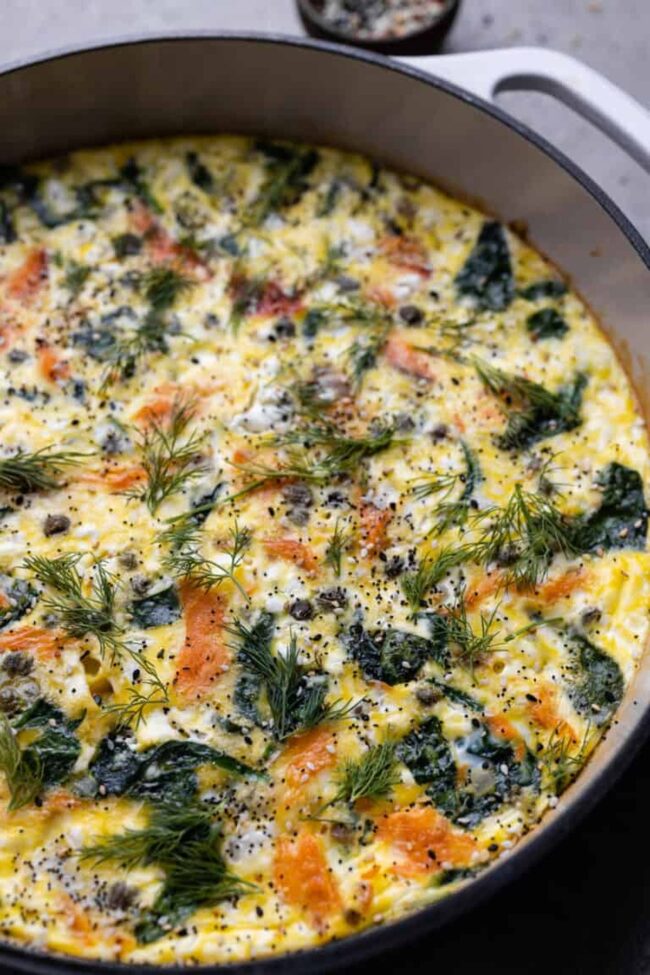 Smoked Salmon Frittata
