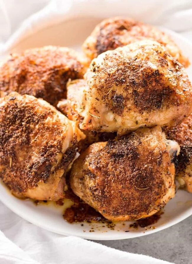 Oven-Roasted Chicken Thighs