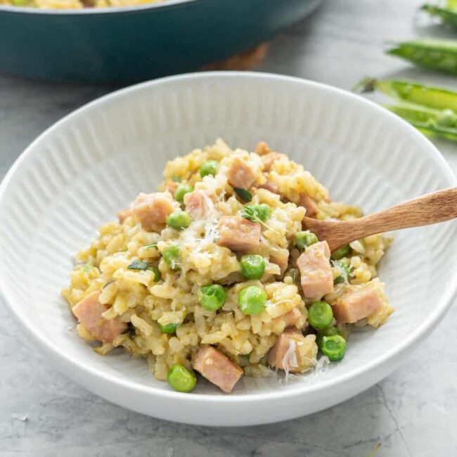 Ham and Pea Risotto
