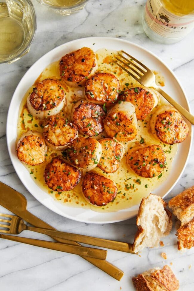 Seared Scallops with Lemon Butter