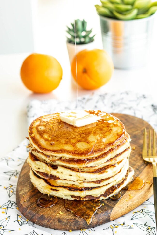 Orange Ricotta Pancakes