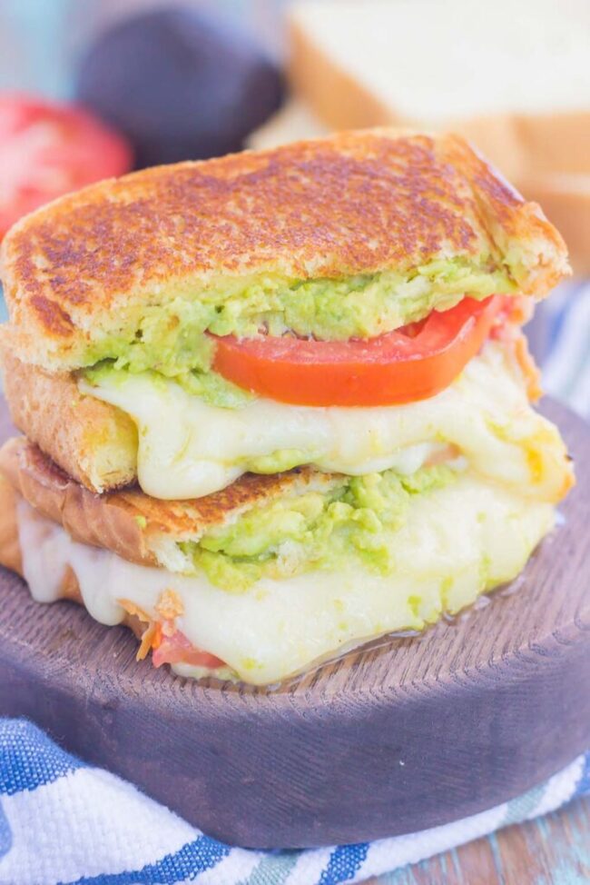 Mozzarella and Avocado Sandwich