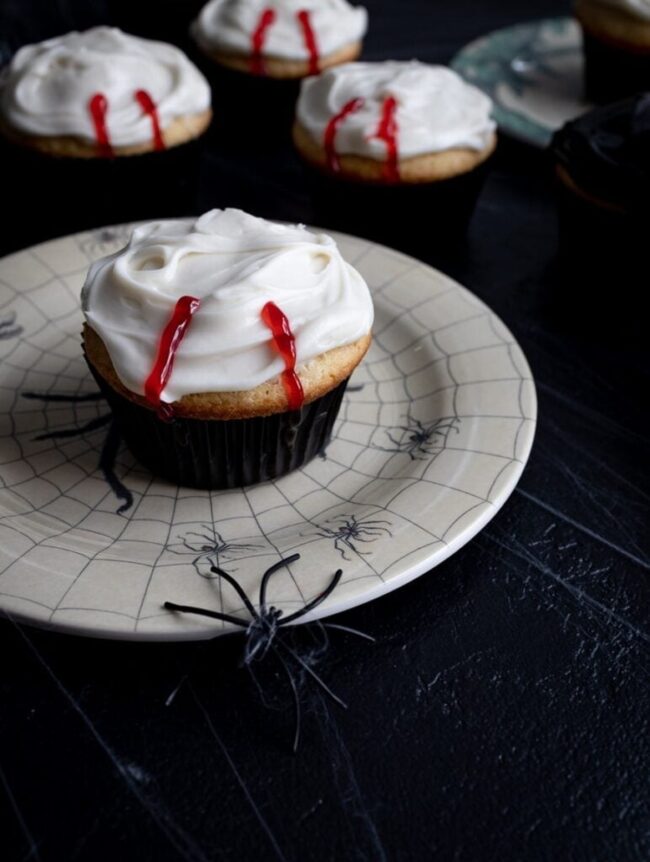 Vampire Bite Red Velvet Cookies