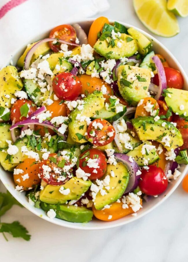 Cucumber Avocado Salad