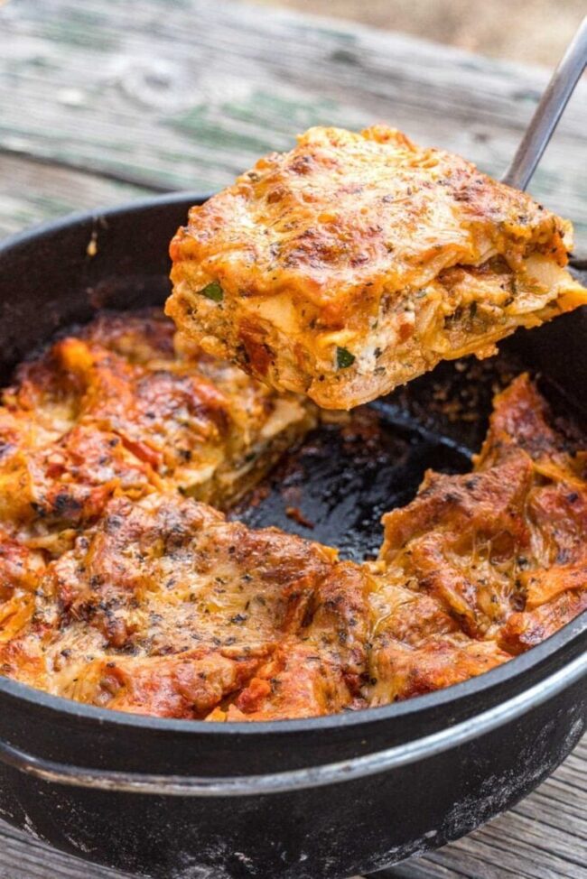 Dutch Oven Lasagna