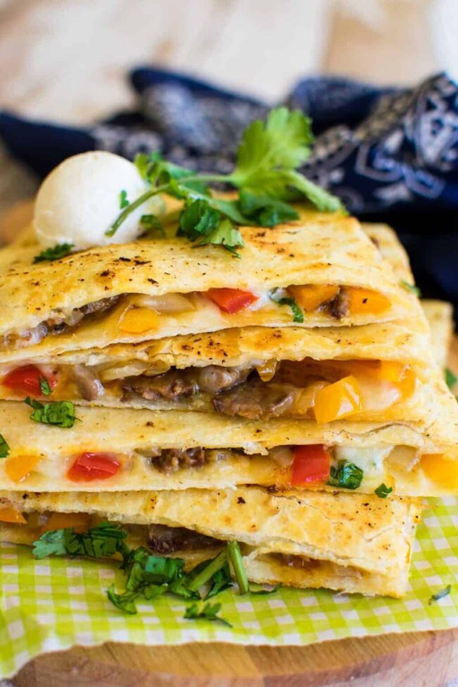 Steak and Bell Pepper Quesadilla