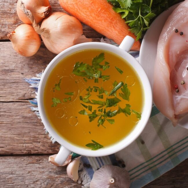 Flour and Chicken Broth