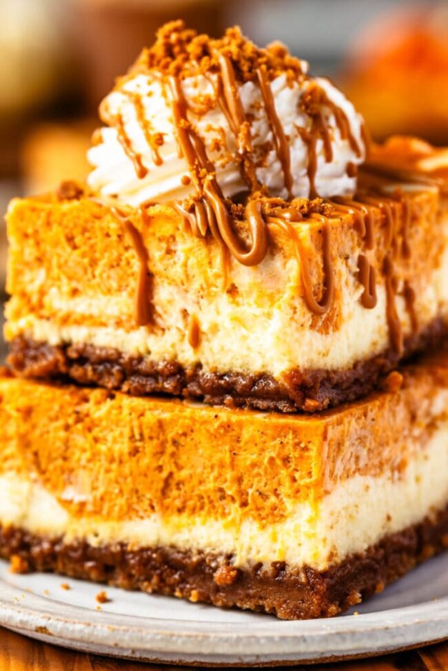 Pumpkin Cheesecake Bars