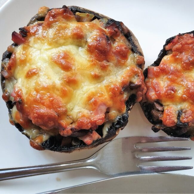Ham-Stuffed Mushrooms