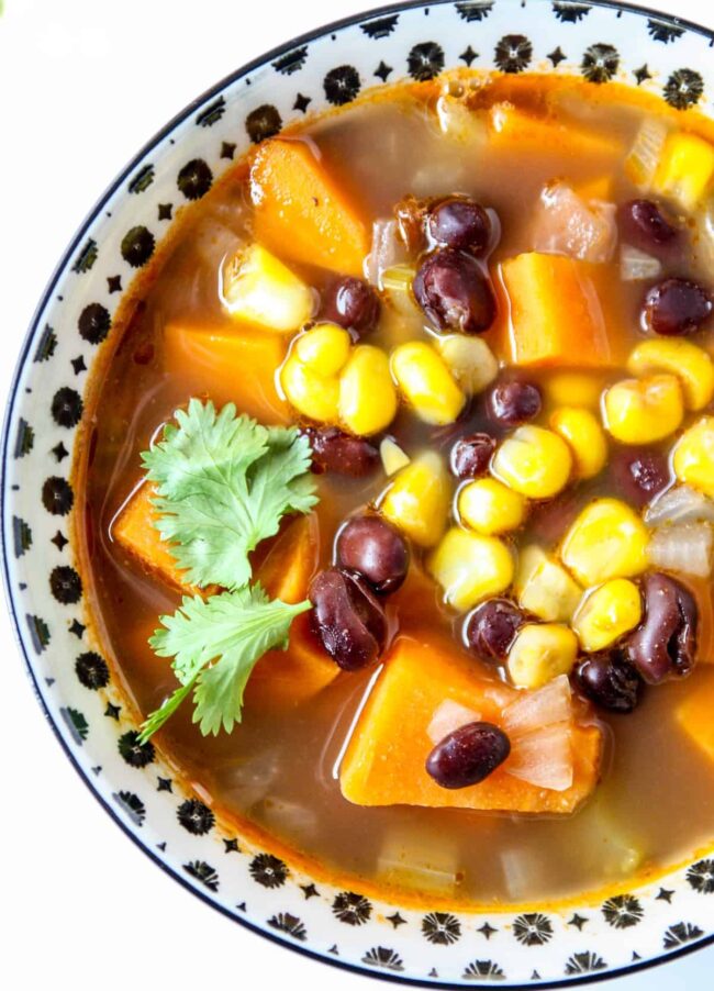 Sweet Potato and Black Bean Soup