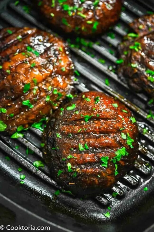 Grilled BBQ Portobello Mushrooms