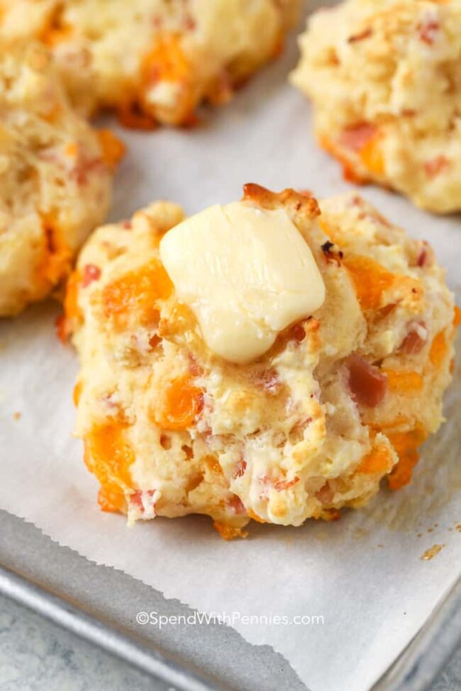 Ham and Cheddar Biscuits