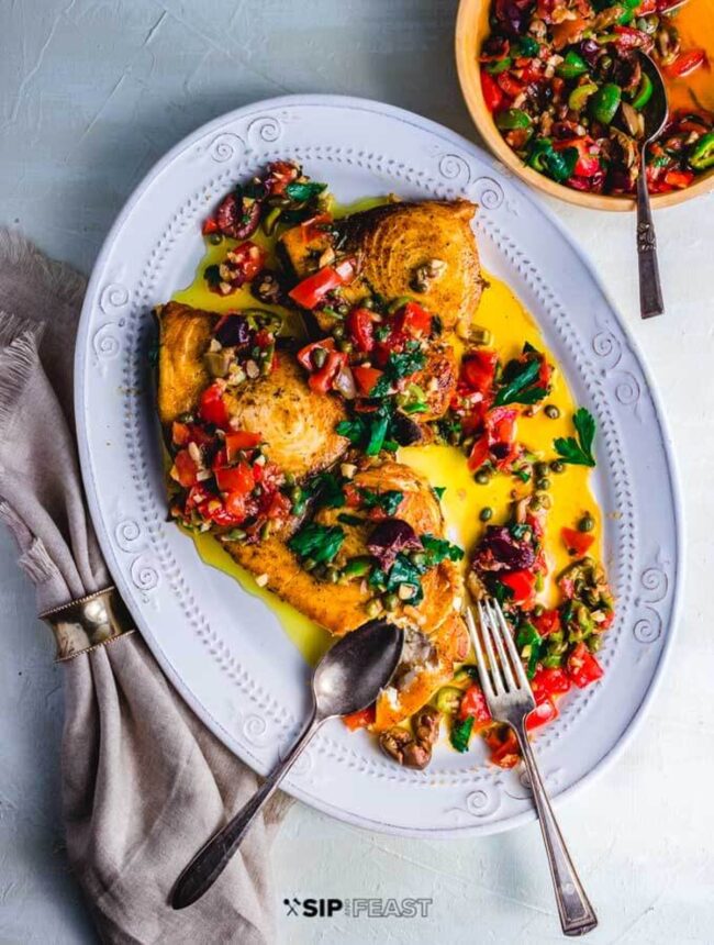 Swordfish with Capers