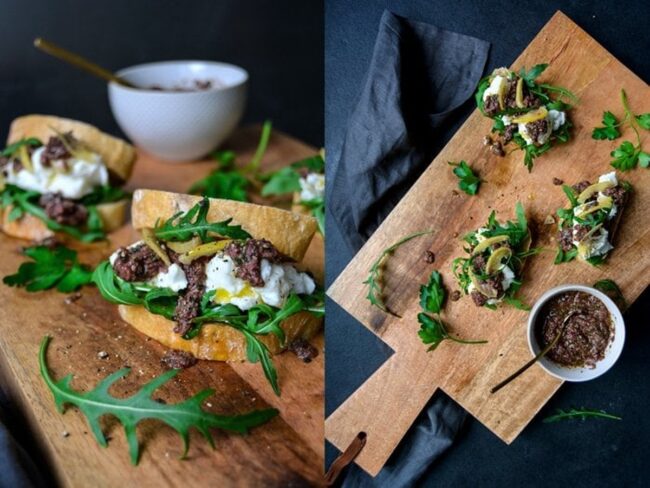 Mozzarella and Olive Tapenade