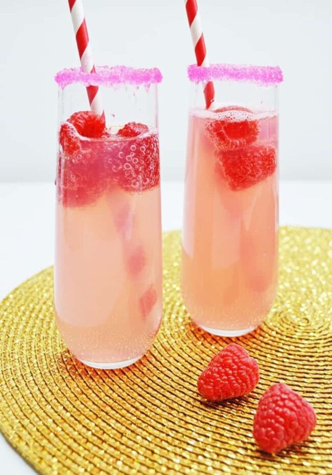 Raspberry Lemonade Mimosa