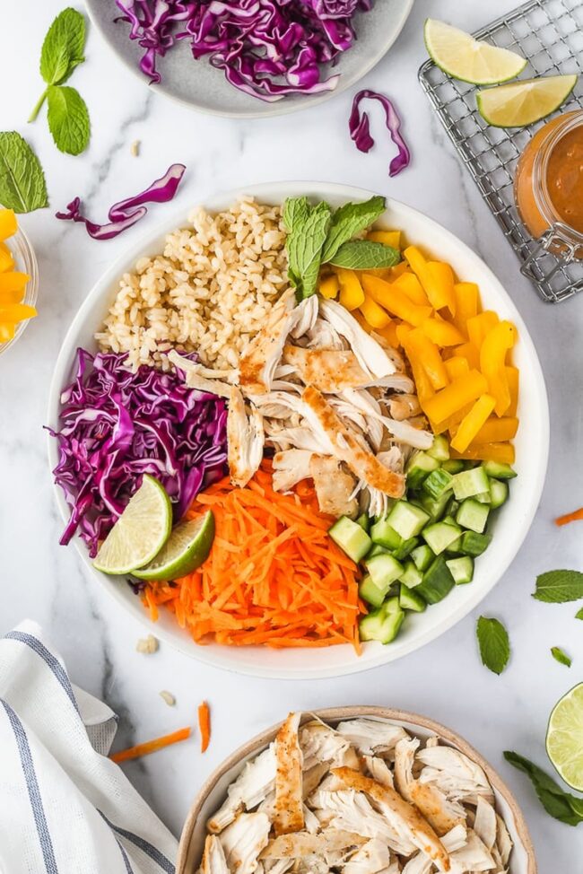 Peanut Chicken Bowl