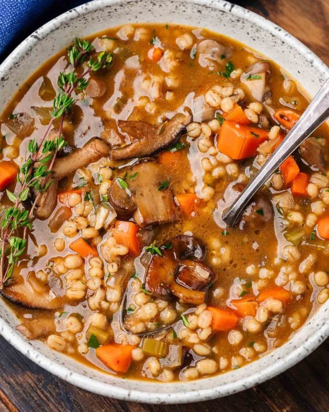 Mushroom Barley Soup
