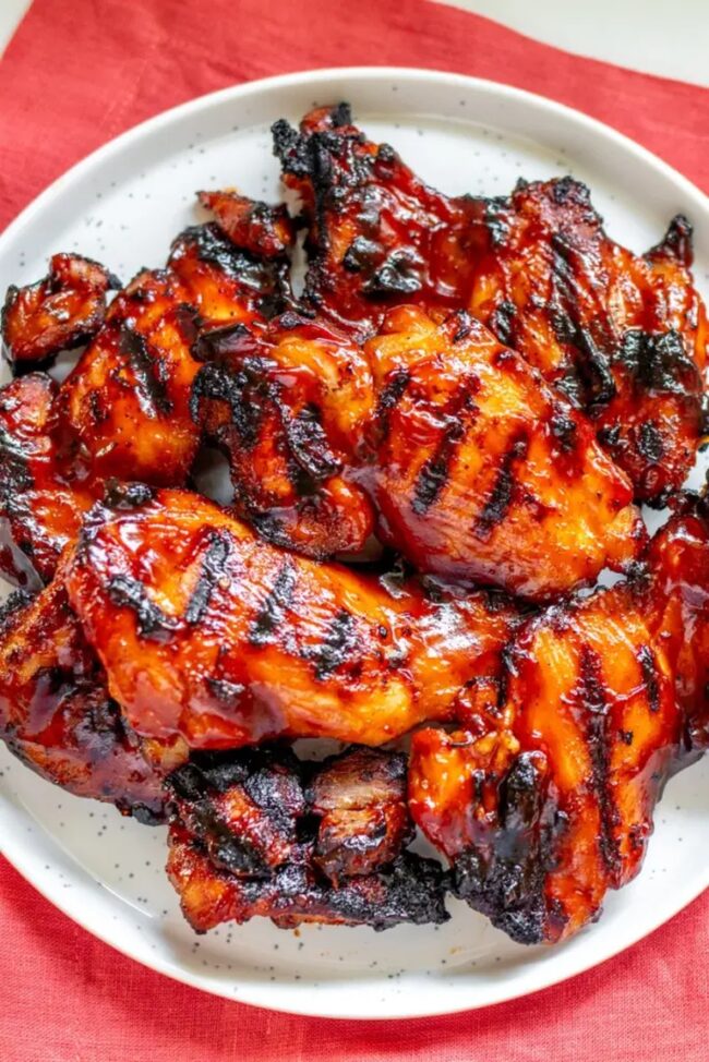 Grilled BBQ Chicken Thighs