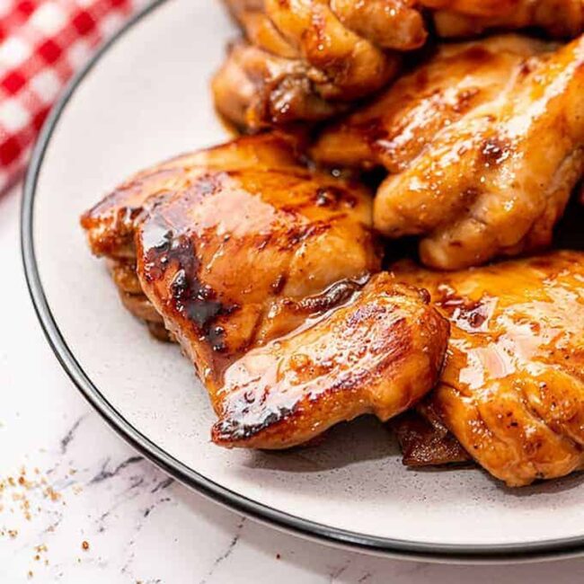 Teriyaki Glazed Chicken Thighs