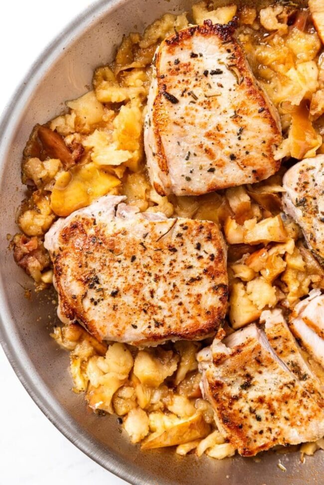 Applesauce Pork Chops