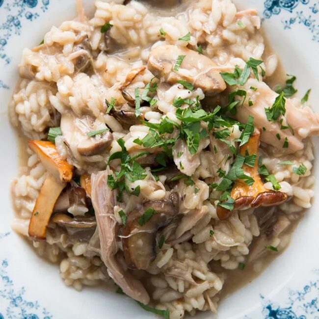 Turkey and Mushroom Risotto