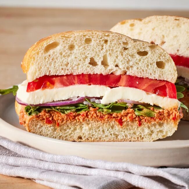 Mozzarella and Arugula Sandwich