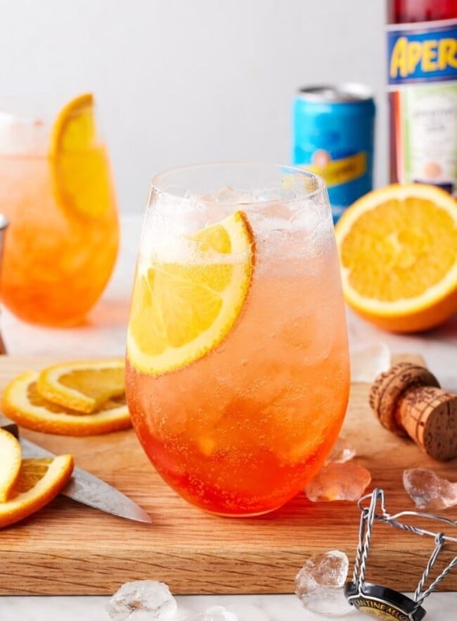 Ginger Ale Aperol Spritz