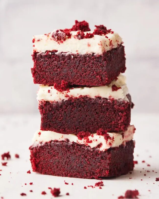 Red Velvet Cream Cheese Brownies