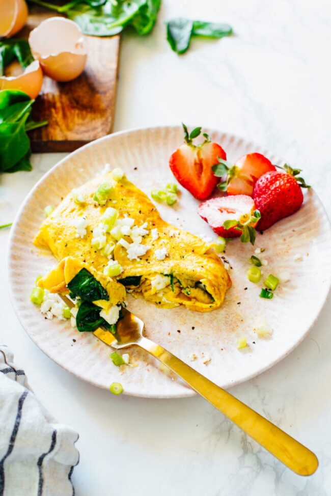Spinach and Feta Omelette
