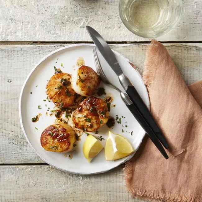 Scallops with Brown Butter