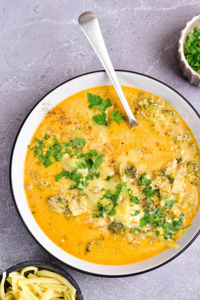 Keto Broccoli Cheddar Soup