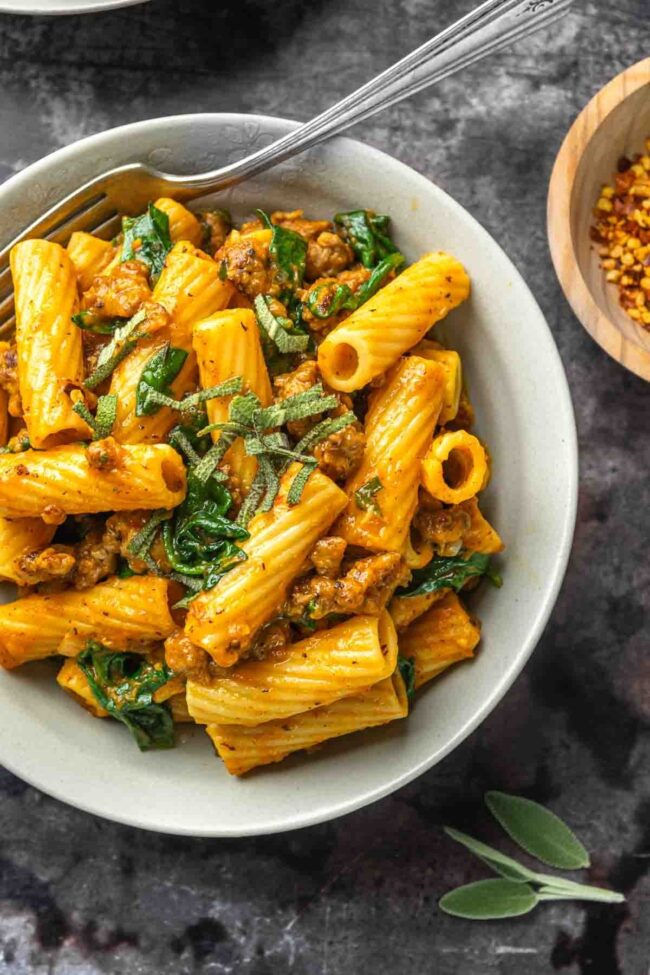Pumpkin Sage Rigatoni