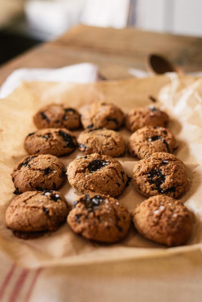 Dark Chocolate Sea Salt Cookies