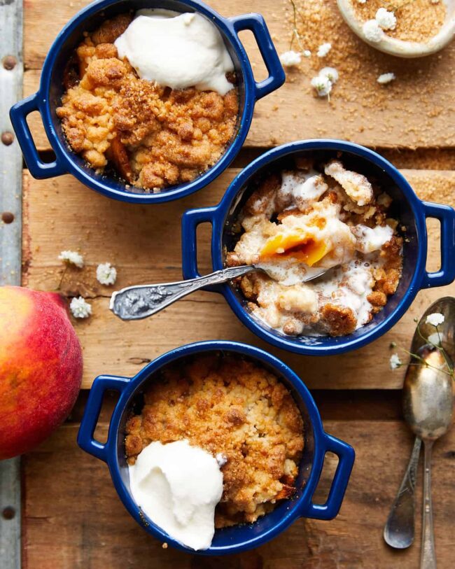 Peach Cobbler Bites