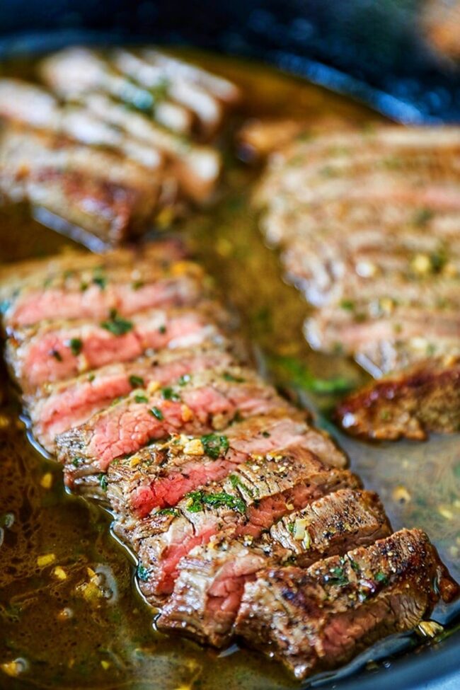 Garlic Butter Flank Steak