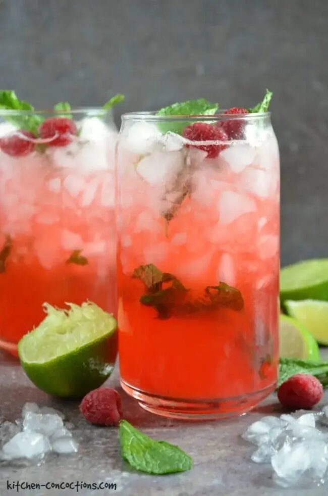 Raspberry Mint Mojito
