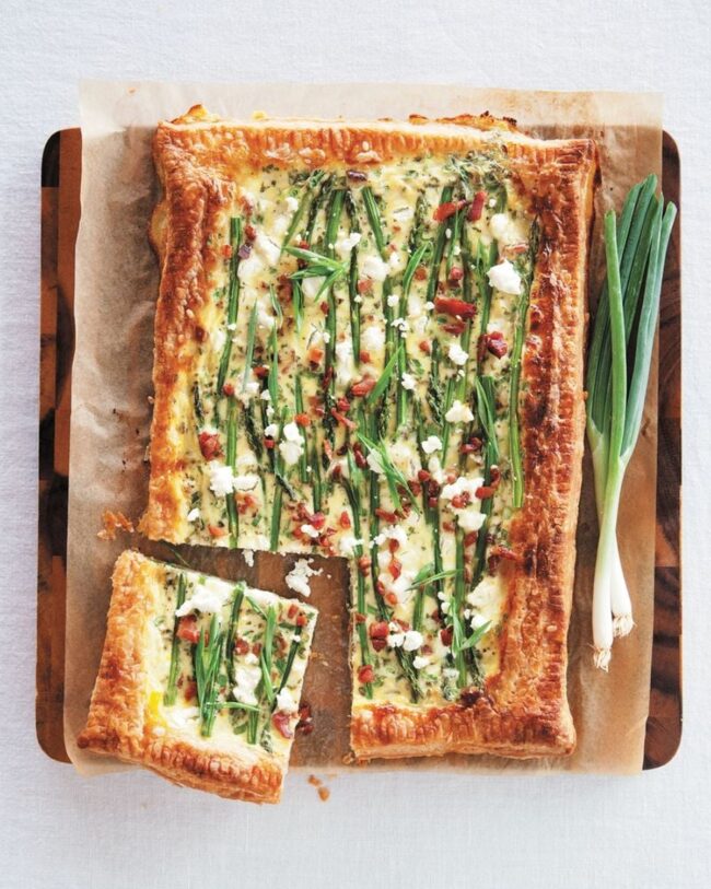 Pancetta and Goat Cheese Tart