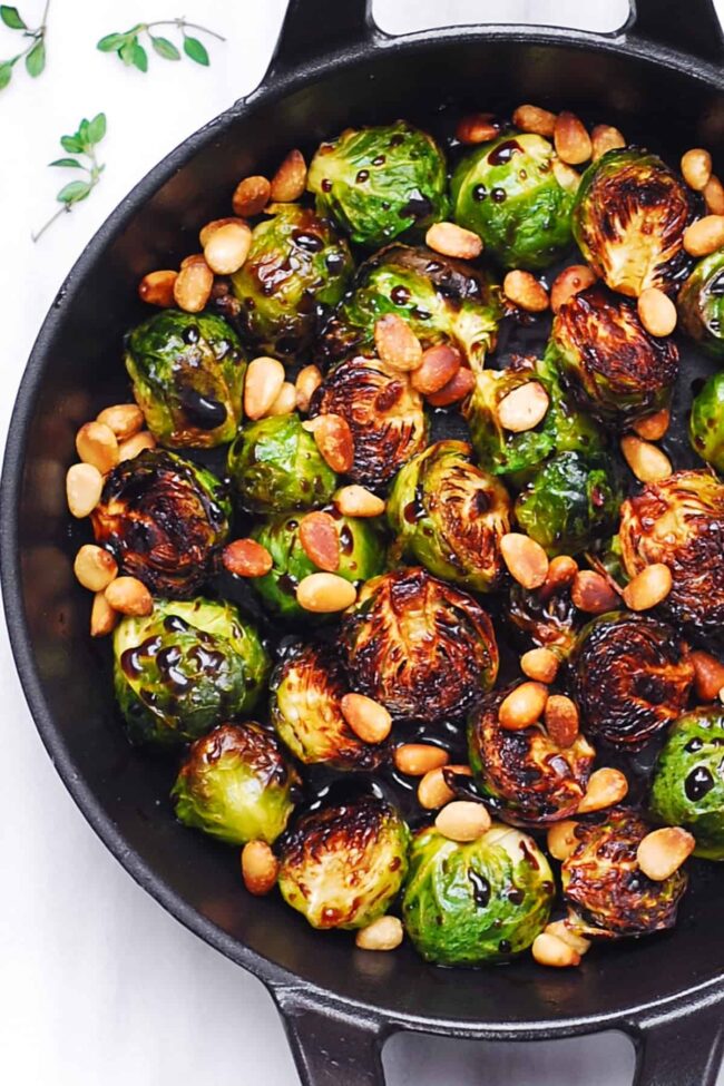 Balsamic Glazed Brussels Sprouts