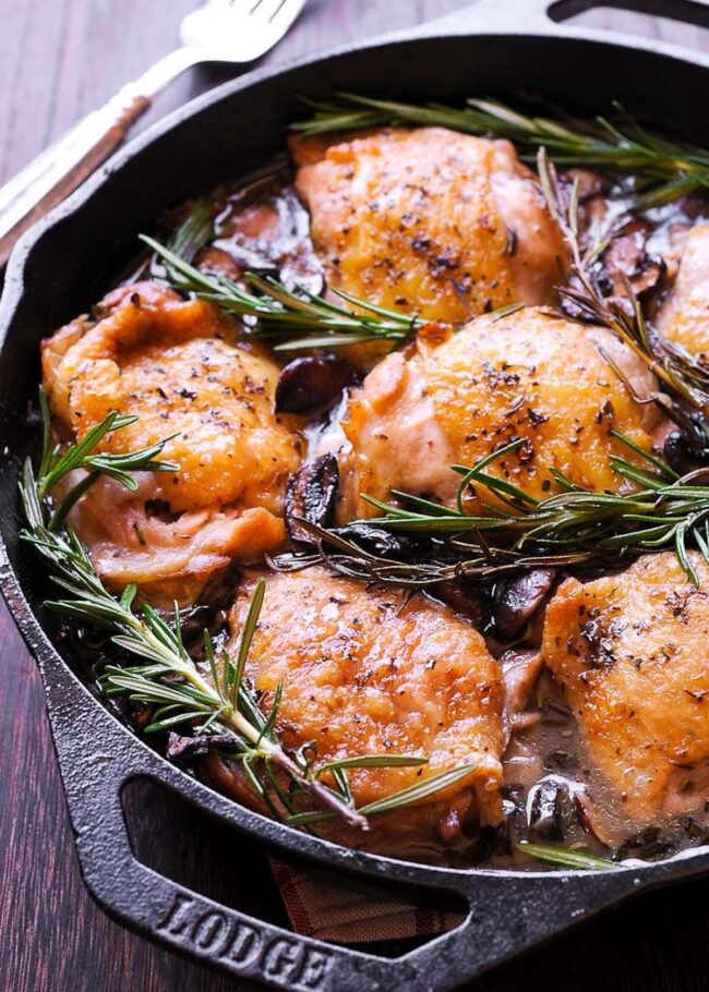 Rosemary Garlic Chicken Thighs